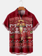 Men's Christmas Funny Graphic Short Sleeve Hawaiian Shirt